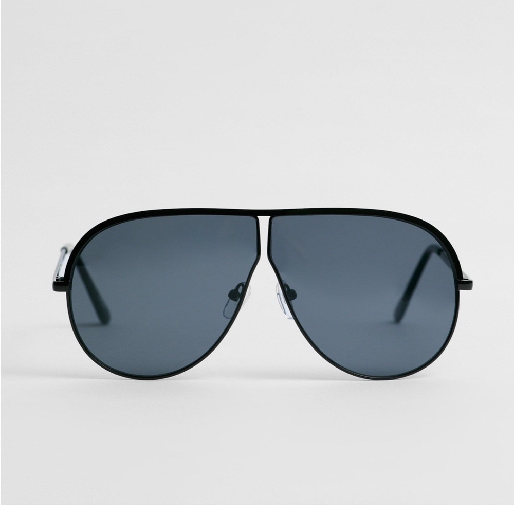 Nasty Gal Aviator Thin Lens Colored Lens Sunglasses